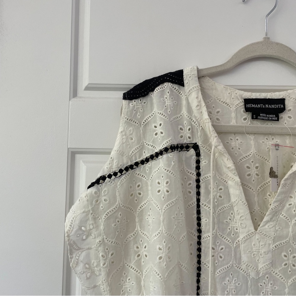 NEW Hemant & Nandita Anthropologie Aditya Embroidered Tunic Dress - Picture 7 of 7